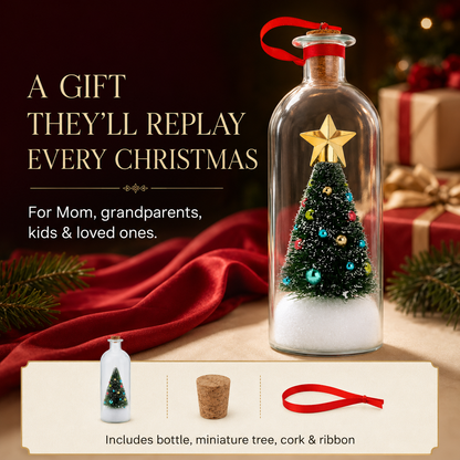 VoiceJar™ Christmas Tree Bottle with Recordable Message