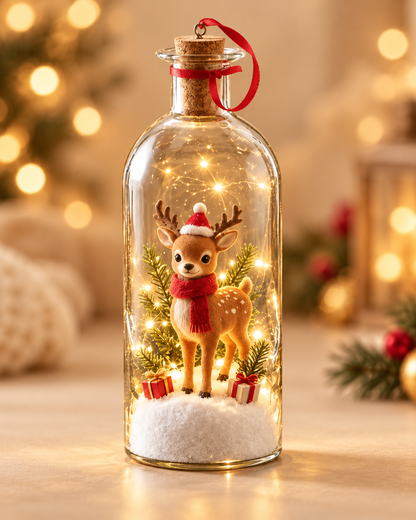 Christmas Tree Bottle with Recordable Message