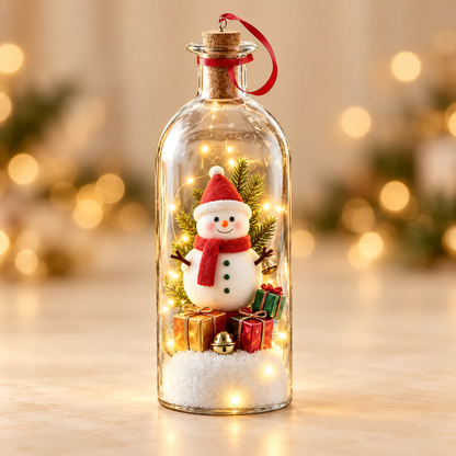 Christmas Tree Bottle with Recordable Message