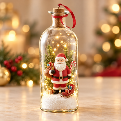 Christmas Tree Bottle with Recordable Message